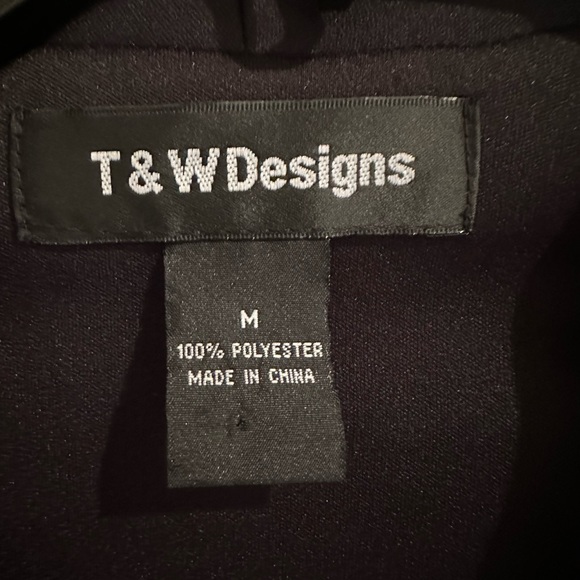 Black with White ribboned detailed blouse - Picture 2 of 5